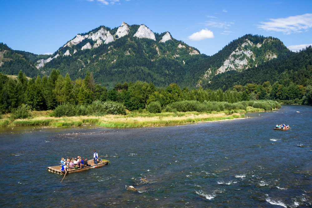 Wakacje w Pieninach, spływ Dunajcem